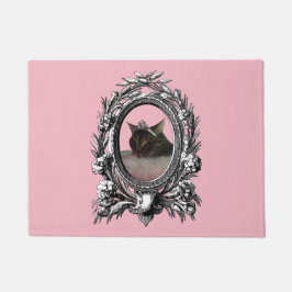 Hintergrund Prinzessin-Cat Vintage Frame Pink Fußmatte