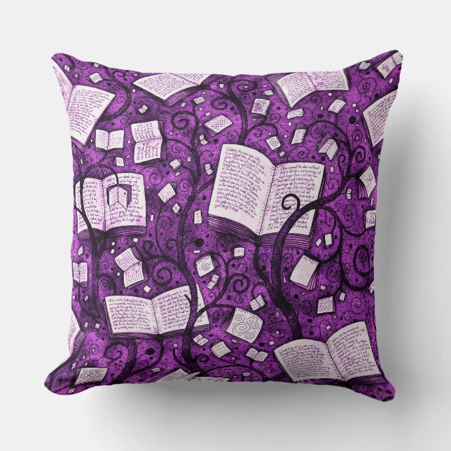 Hintergrund rosa Bücher Kissen (Vorderseite)
