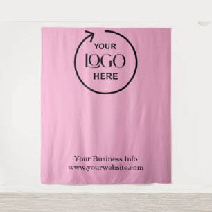 Hintergrund Rosa Farbe - Benutzerdefiniertes Firme Wandteppich