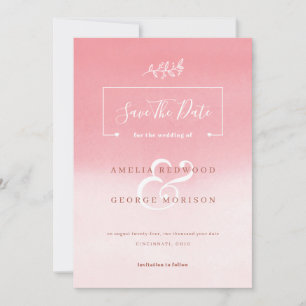 Hintergrund rosa Gradient Save The Date