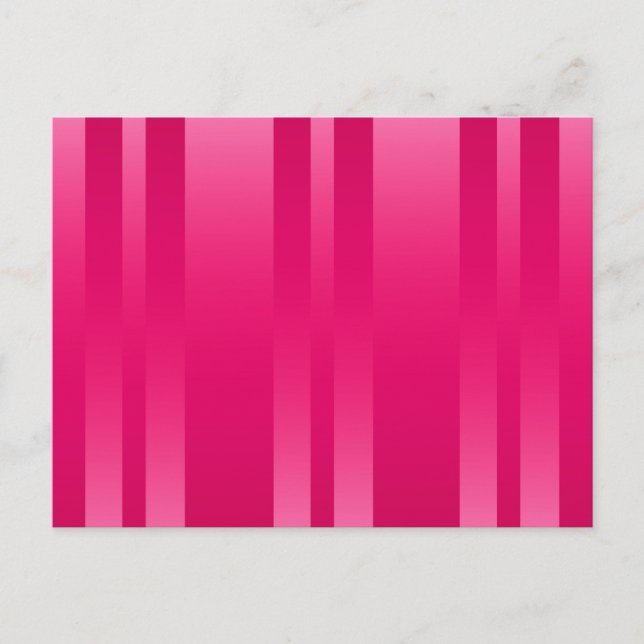 Hintergrund rosa Streifen Postkarte (Vorderseite)