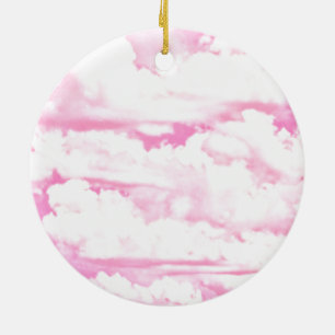 Hintergrund rosa Wolken Mode Keramik Ornament