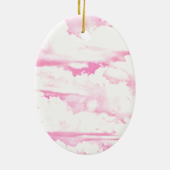 Hintergrund rosa Wolken Mode Keramikornament (Hinten)