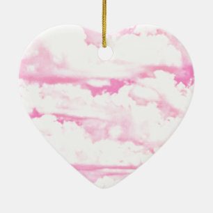 Hintergrund rosa Wolken Mode Keramikornament