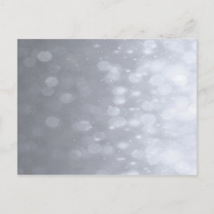Hintergrund - Silver Bokeh Glitzer Lights Postkarte