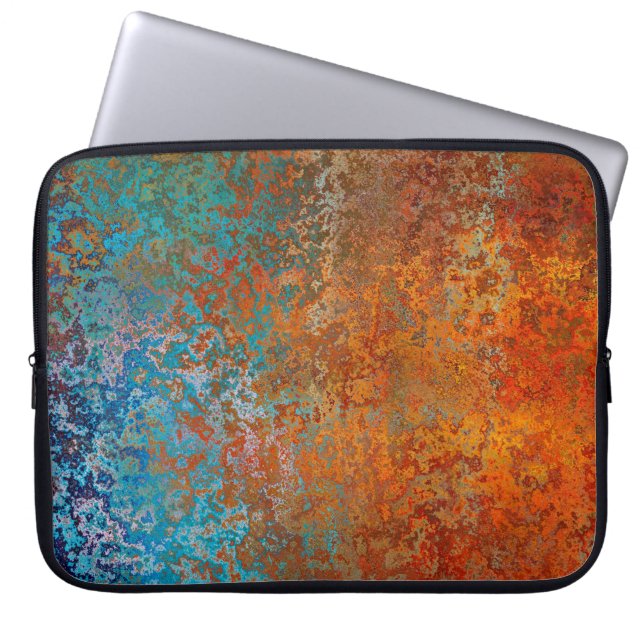 Hintergrund-Struktur Rost alt braun Laptopschutzhülle (Vorderseite)