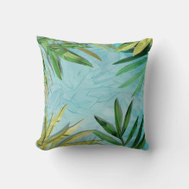 Hintergrund tropischer Blätter Kissen