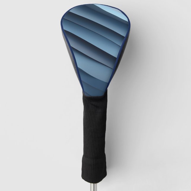 Hintergrund überlappender Formen in der Blues Golf Headcover (Vorderseite)