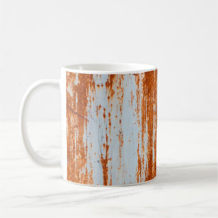 Hintergrund und Struktur aus grundiertem rostigem Kaffeetasse