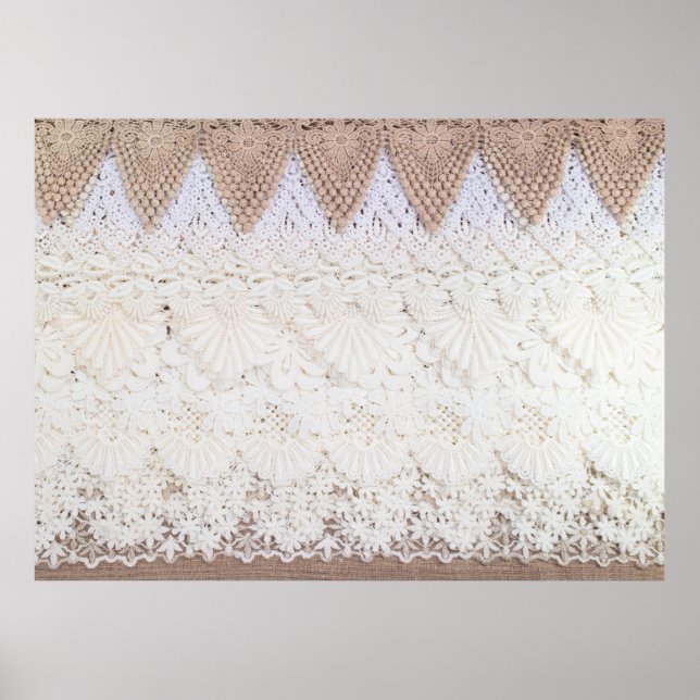 Hintergrund und Textur der Spitzen Poster (Vorne)