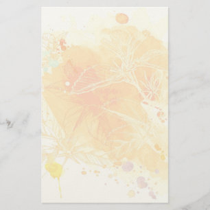 Hintergrund und tropische Blume für Vector Waterc Briefpapier