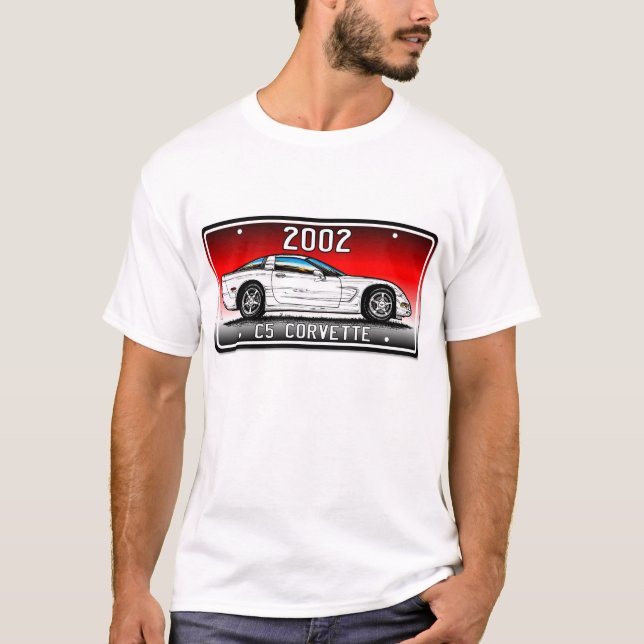 Hintergrund Vette Lic des Coupé-C5 rote T-Shirt (Vorderseite)