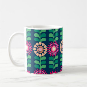 Hintergrund Vintag/Abbildung der Blume Kaffeetasse