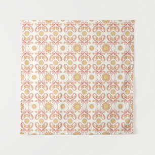 Hintergrund Vintage Blume. Nahtlose Blumenmuster Wandteppich