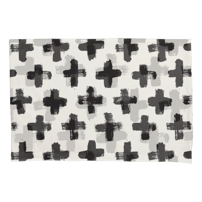 Hintergrund Vintager Abstrakter Pinselstriche Kissenbezug (Vorderseite)