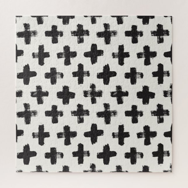 Hintergrund Vintager Abstrakter Pinselstriche Puzzle (Vertikal)