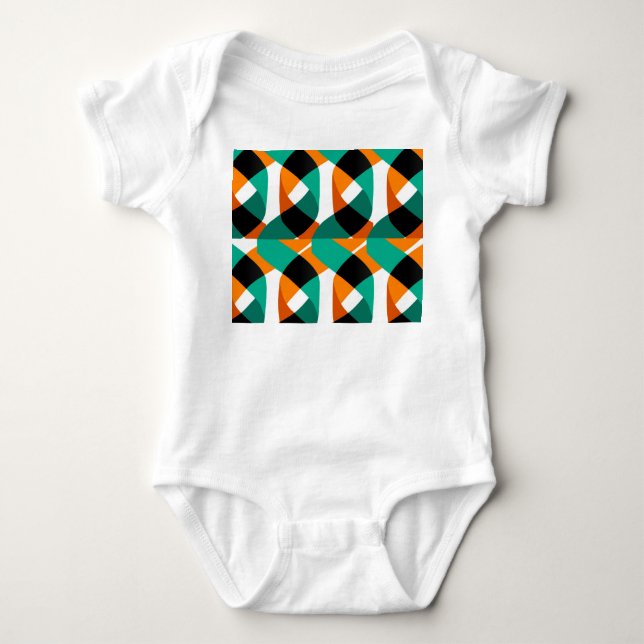 Hintergrund: Vintages Design Baby Strampler (Vorderseite)