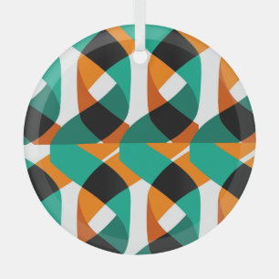 Hintergrund: Vintages Design Ornament Aus Glas