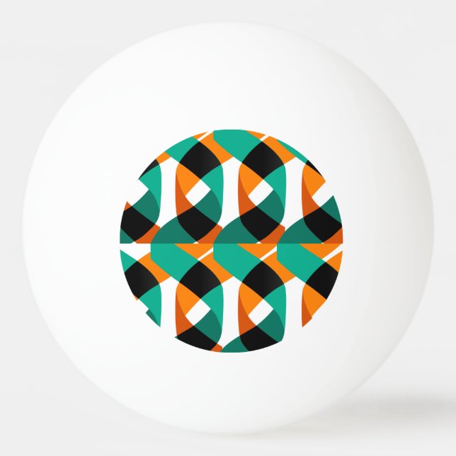 Hintergrund: Vintages Design Tischtennisball (Vorderseite)