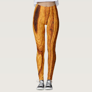 Hintergrund von Holzkörnern Leggings