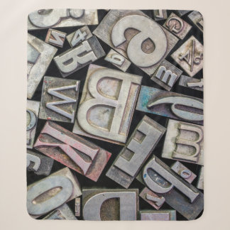 Hintergrund von zufälliger Vintage-Grunge-Letterpr Sherpadecke