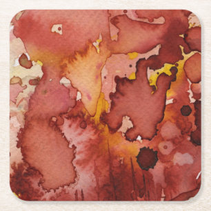 Hintergrund Wasserfarbe 3 Rechteckiger Pappuntersetzer