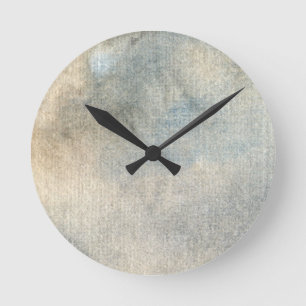 Hintergrund-Wasserfarbe Runde Wanduhr