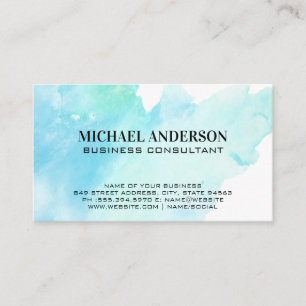Hintergrund Wasserfarbe Visitenkarte