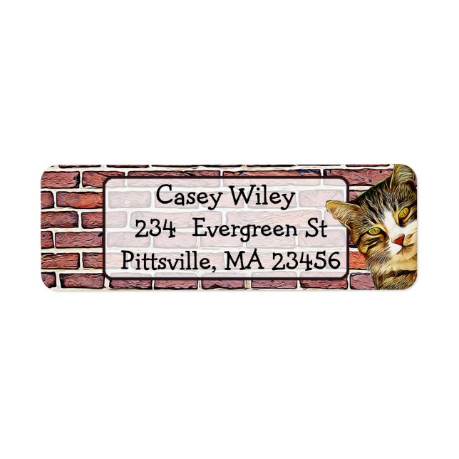 Hintergrundadresse für Cat Brick Wall (Vorne)