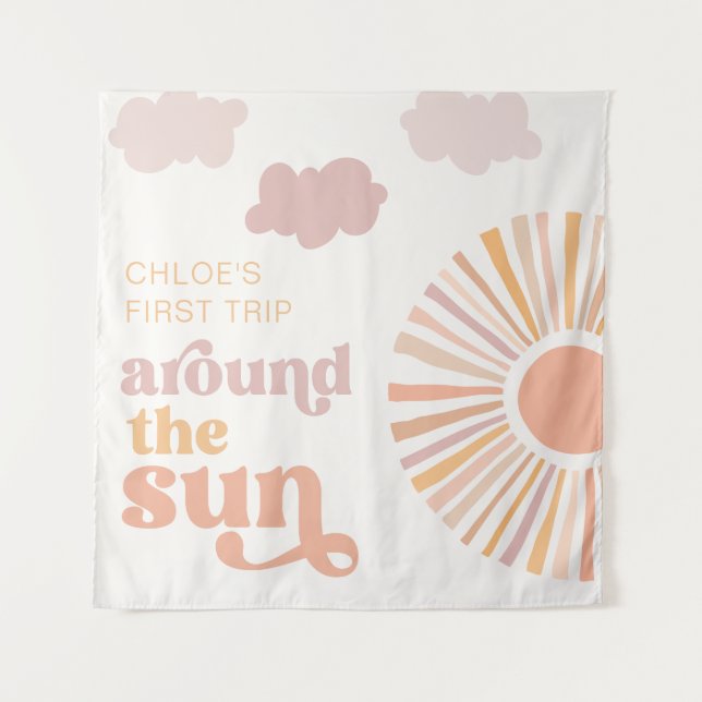 Hintergrundband zum Sun-Party Wandteppich (Vorderseite)