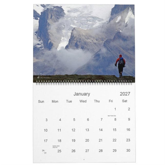 Hintergrundbeleuchtung 2014 Kalender (Jan 2027)