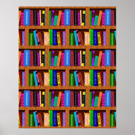 Hintergrundbild der virtuellen Bibliothek für Lese Poster