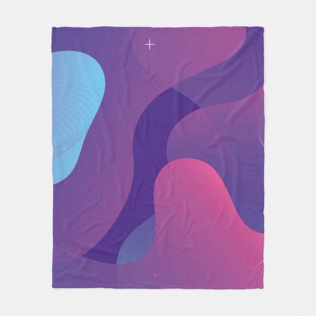 Hintergrundbild des Farbverlaufs. Abstrakte Geomet Fleecedecke (Vorderseite)