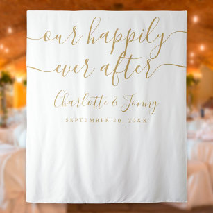 Hintergrundbild des Fotos für Hochzeiten mit Golds Wandteppich