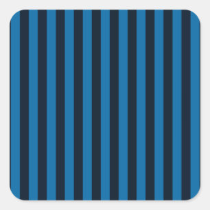 Hintergrundbild für blaue vertikale Streifen anpas Quadratischer Aufkleber