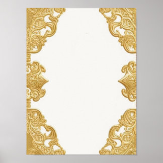 Hintergrundbild für Goldvorlagen Benutzerdefiniert Poster