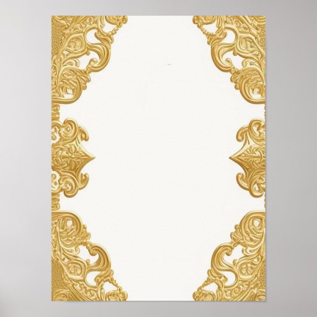 Hintergrundbild für Goldvorlagen Benutzerdefiniert Poster (Vorne)