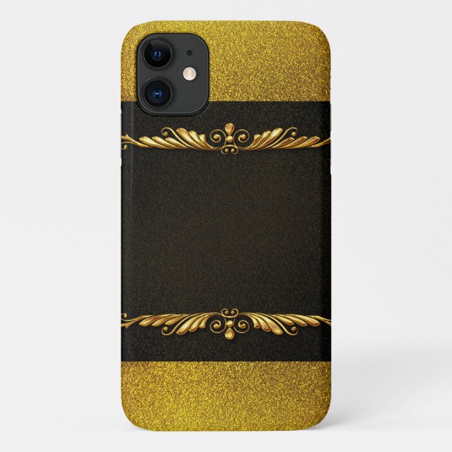 Hintergrundbild Gold Frame Case-Mate iPhone Hülle (Rückseite)