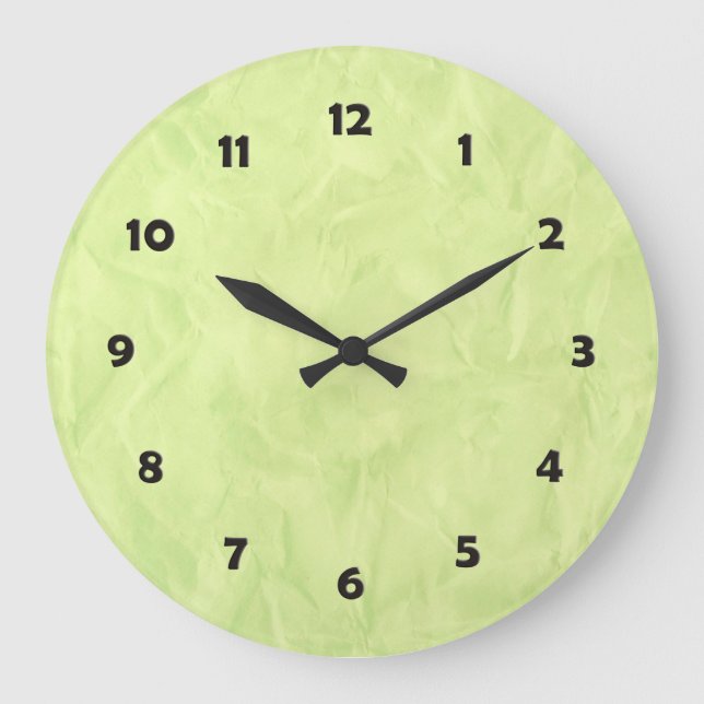Hintergrundbild TEXTURE - grün Große Wanduhr (Vorderseite)