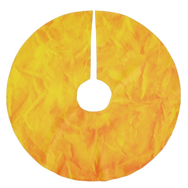Hintergrundbild TEXTURE - orangegelb Polyester Weihnachtsbaumdecke (Vorderseite)