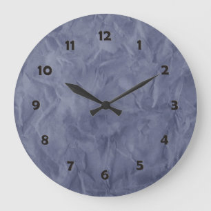 Hintergrundbild TEXTURE - schmutzig blau Große Wanduhr
