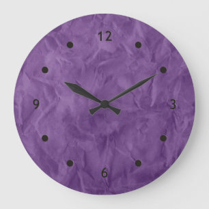 Hintergrundbild TEXTURE - schmutzige violette Farb Große Wanduhr