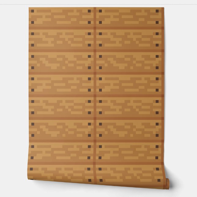 Hintergrundbild "WOODPLANKS" 8 Bit Var02 Tapete (Abrollen)