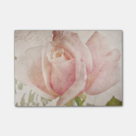 HintergrundCollage Rose Blume für Rosa Post-it Klebezettel