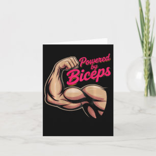 Hintergrunddruck Funny Gym Spaß Bizeps Steigerunge Karte