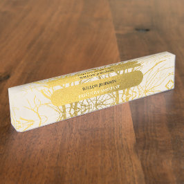 Hintergründe der Muster-Ränder aus Gold Treppen Namensplakette