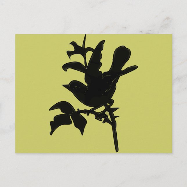 Hintergrundfarbe ändern postkarte (Vorderseite)