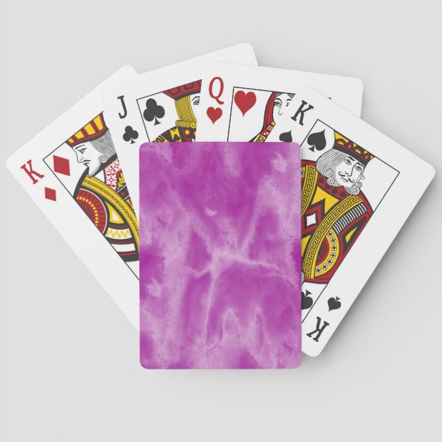 Hintergrundfarbe Aquarell lila nahtlos Spielkarten (Rückseite)