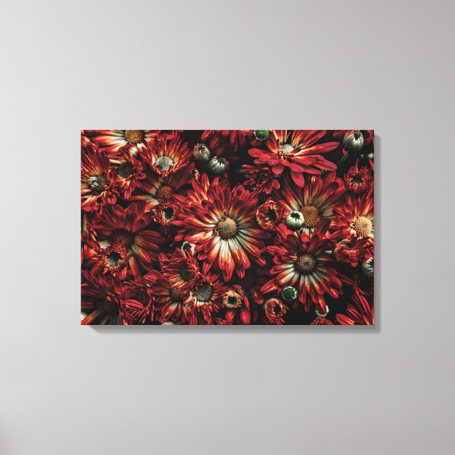 Hintergrundfarbe der Blume Nr. 88 Leinwanddruck (Vorderseite)