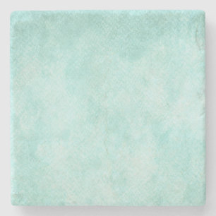 Hintergrundfarbe des hellblauen grünen Aquarellpap Steinuntersetzer